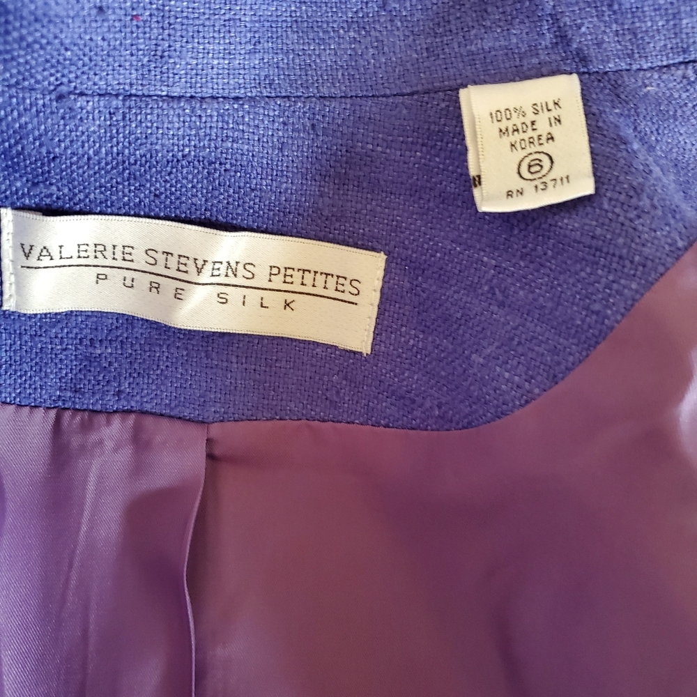 EUC Valerie Steven's Silk Blazer - Picture 6 of 6